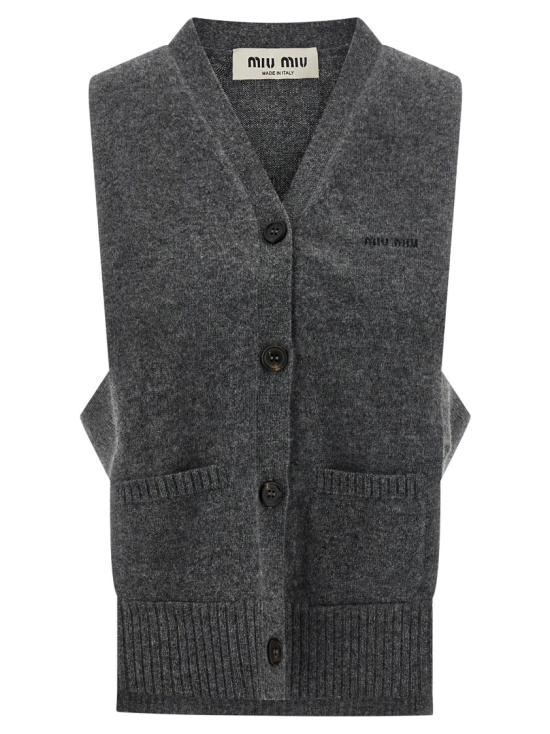 26SS 미우미우 가디건 MMV380SOOO19RLF0480 Grey