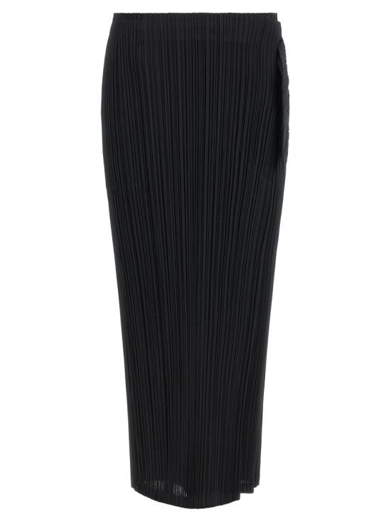 26SS 플리츠플리즈 수트 팬츠 PP66JF47415 Black