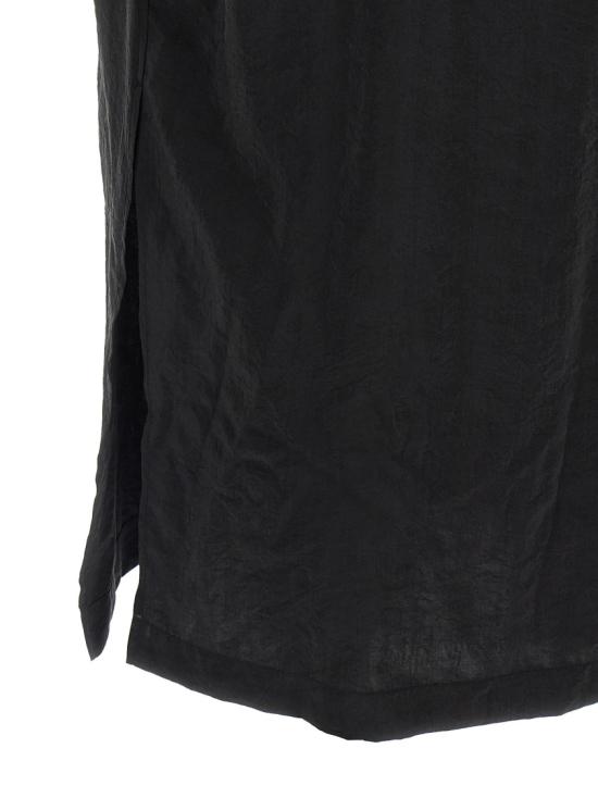 26SS 르메르 비대칭 셔츠 드레스 드라이 실크 DR1162LF1308BK999 Black - LEMAIRE