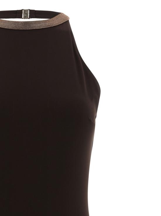 26SS 브루넬로 쿠치넬리 원피스 수영복 MQ965VS879C499 Black - BRUNELLO CUCINELLI