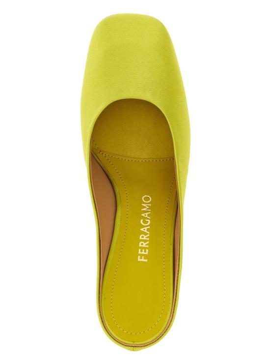 26SS 살바토레 페라가모 뮬/슬리퍼 792967ANTIQUEYELLOW Green - SALVATORE FERRAGAMO