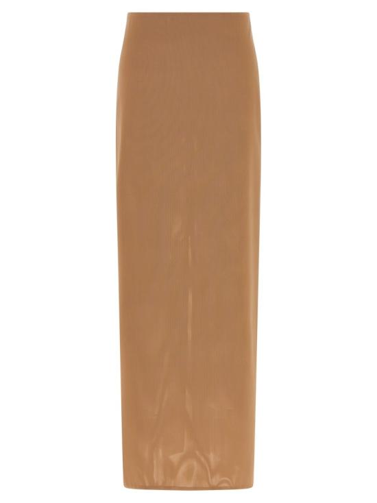 26SS 아르마리움 롱 스커트 ARMTMSK16NY04045SKIN Brown