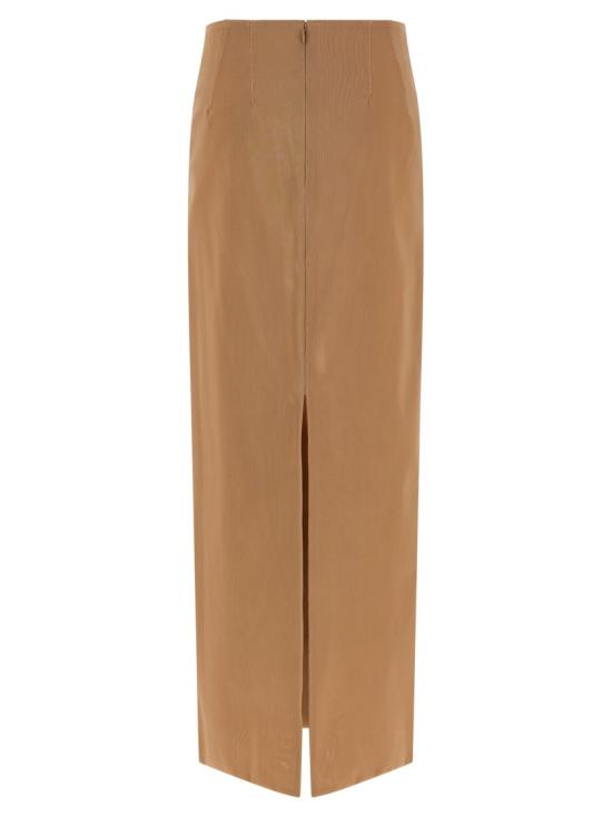 26SS 아르마리움 롱 스커트 ARMTMSK16NY04045SKIN Brown - ARMARIUM