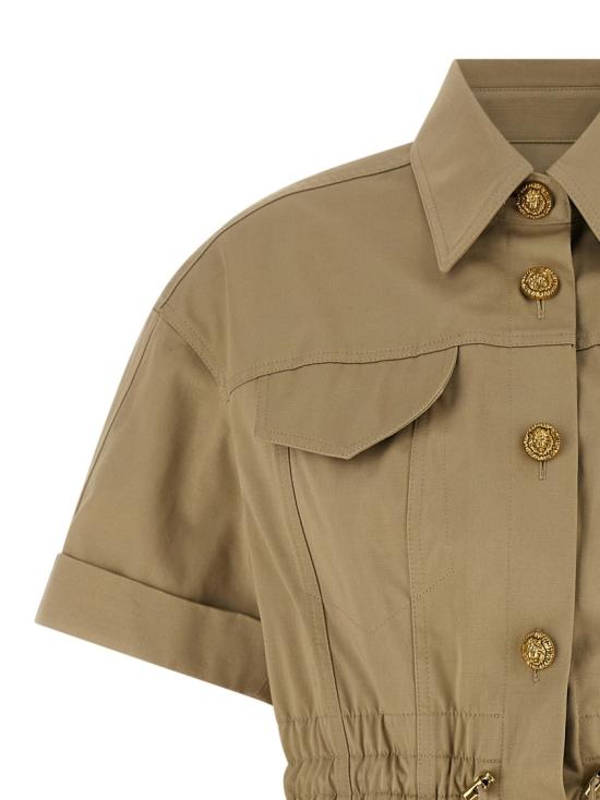 26SS 발망 숏 원피스 GF0R7480CG650TF Neutrals - BALMAIN