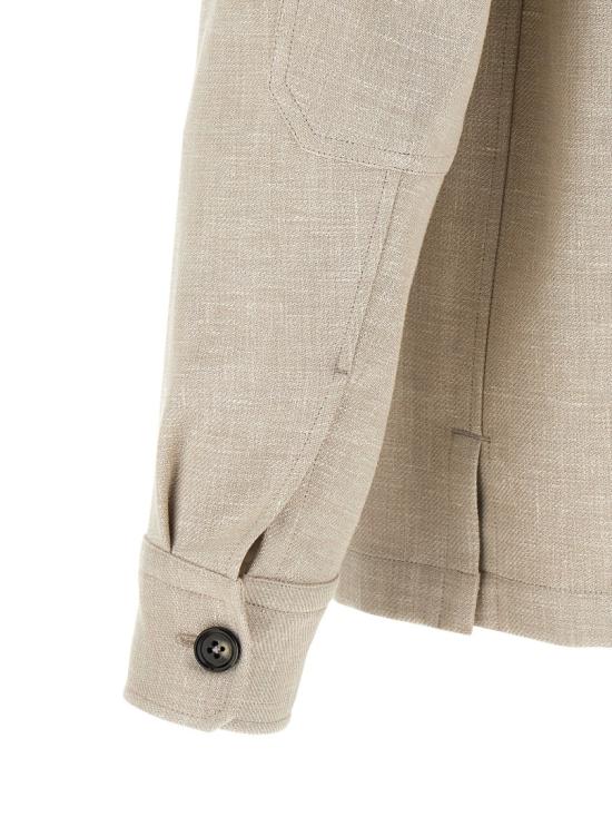 26SS 에르메네질도제냐 긴팔 셔츠 UHV22A3SOT6B262 Neutrals - ERMENEGILDO ZEGNA