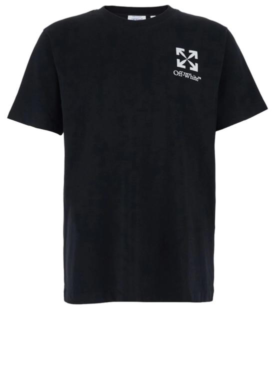 26SS 오프화이트 반팔 티셔츠 44MAA027S26J00B001 Black