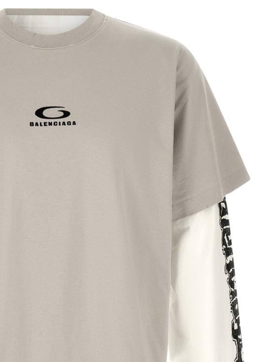 26SS 발렌시아가 반팔 티셔츠 871497TUVD51410 Neutrals - BALENCIAGA