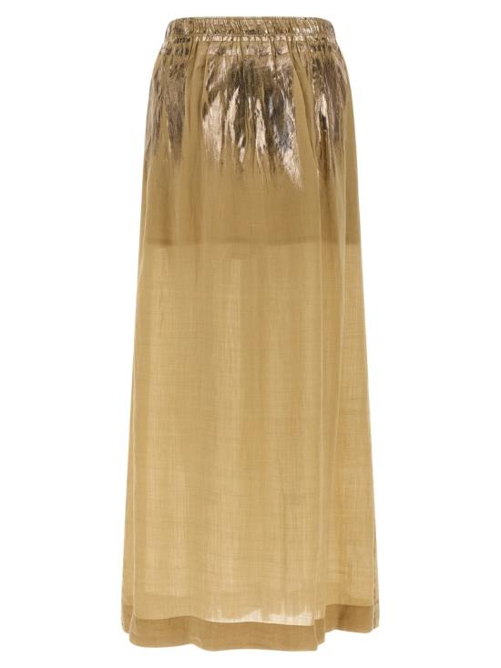 26SS 누드 롱 스커트 1103E26425513 Brown - NUDE