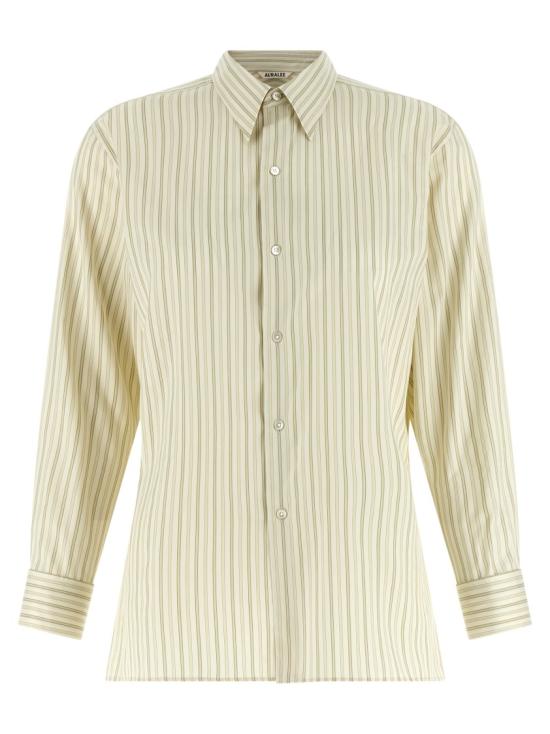 26SS 오라리 셔츠 A26SS03CSIVORYSTRIPE Neutrals