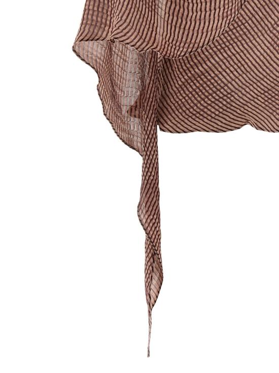 26SS 키코 코스타디노브 블라우스 KKWSS26SH0451 Brown - KIKO KOSTADINOV