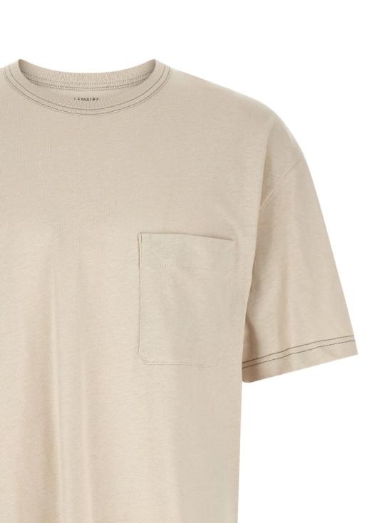 26SS 르메르 박시 저지 숏 슬리브 티셔츠 TS0010LJ1010WH007 Neutrals - LEMAIRE