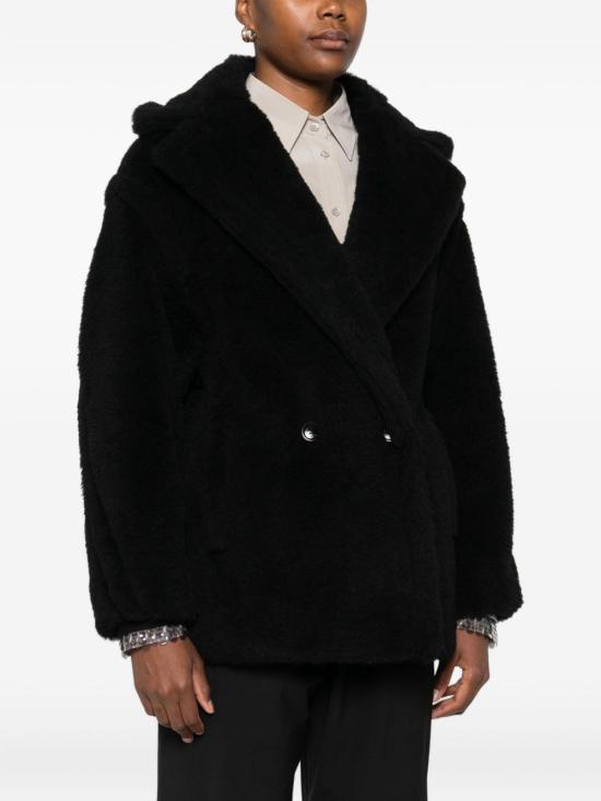 26SS 막스마라 OLGA 올가 쇼트 테디베어 아이콘 코트 21086032600 008 Nero - MAX MARA