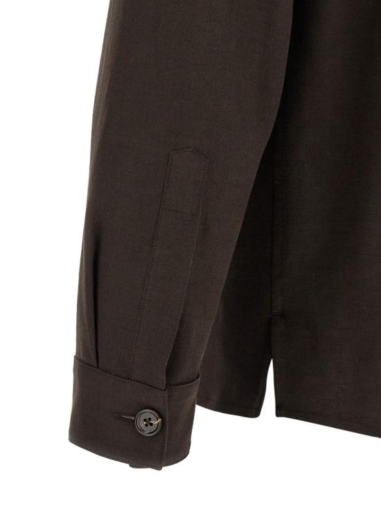26SS 에르메네질도제냐 셔츠 UHV71A3SOT54202 Brown - ERMENEGILDO ZEGNA