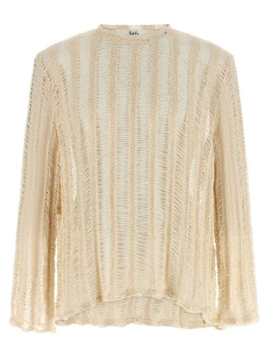 26SS 세퍼 니트웨어 MSS26AESTASBROKENWHITE Neutrals