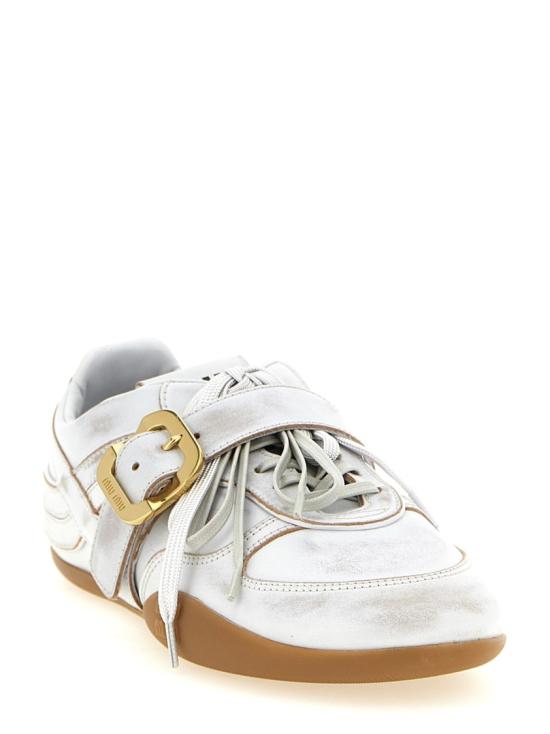 26SS 미우미우 스니커즈 5E549EFA0053F33F0009 White - MIU MIU