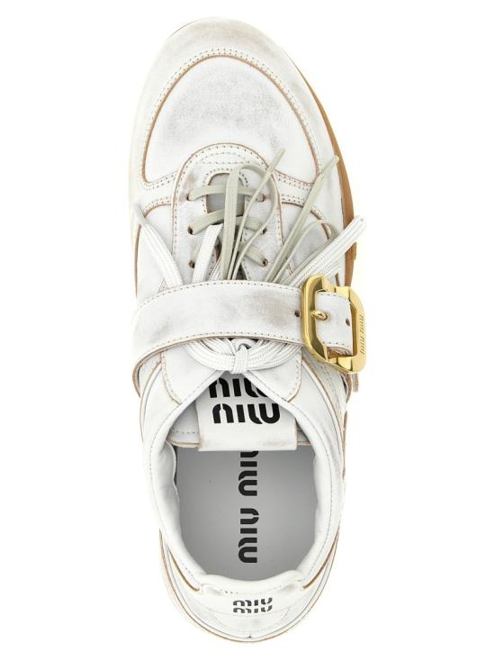 26SS 미우미우 스니커즈 5E549EFA0053F33F0009 White - MIU MIU