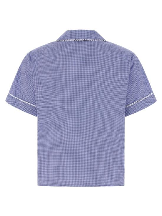 26SS 미우미우 깅엄 셔츠 MK2016SOOO187GF0AZ1 Blue - MIU MIU