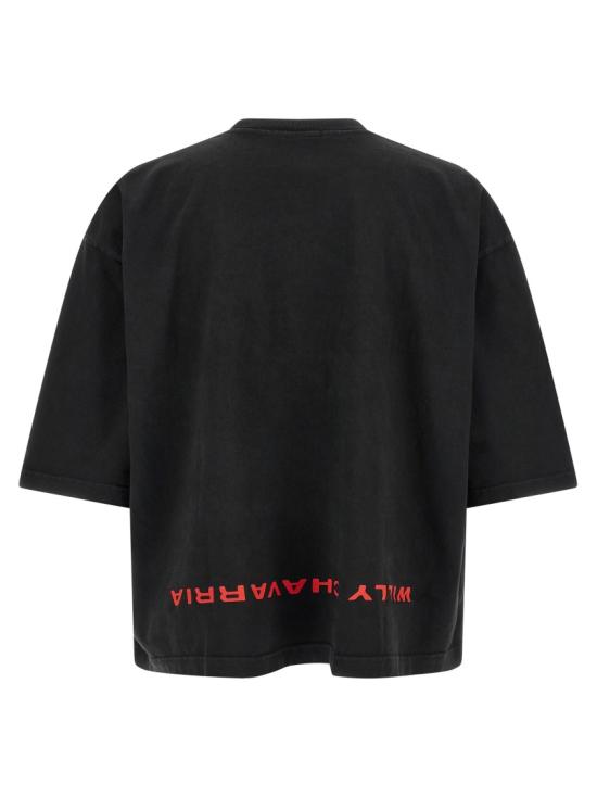 26SS 윌리 차바리아 반팔 티셔츠 WCJSY0220001 Black - WILLY CHAVARRIA