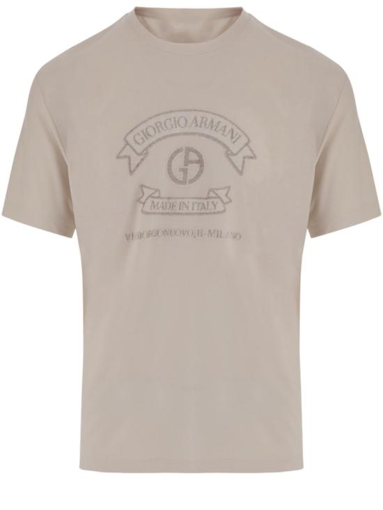 26SS 조르지오 아르마니 반팔 티셔츠 GM003034TE19977F0017 White