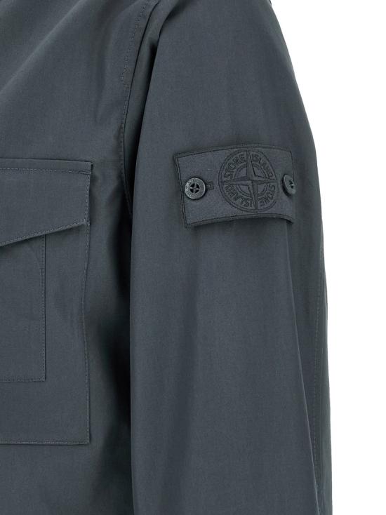 26SS 스톤 아일랜드 고스트 피스 올 웨더 코튼 캔버스 자켓 L1S151200011S0F01V002E Grey - STONE ISLAND