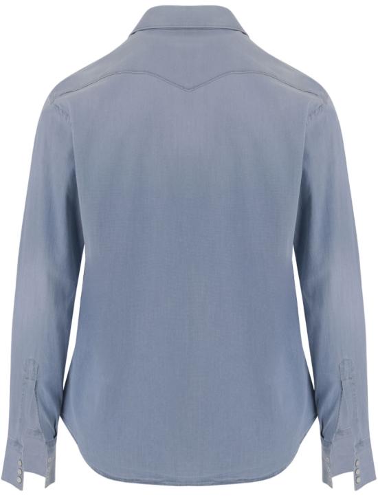 26SS 게라르디니 데님 셔츠 WEST76A2621 Blue - GHERARDINI