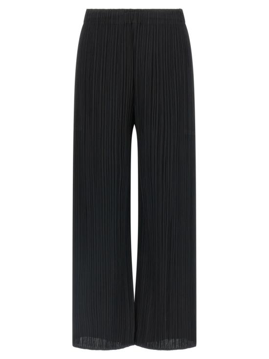 26SS 플리츠플리즈 스트레이트 팬츠 PP66JF12515 Black