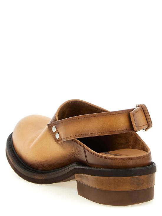 26SS 미우미우 풀 가죽 뮬 5R667EFA0455ODF0054 Brown - MIU MIU