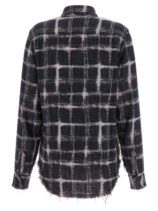 26SS 알13 셔츠 R13WR543R666BBLACKECRUPLAIDWITHREDLEOPARD Black - R13
