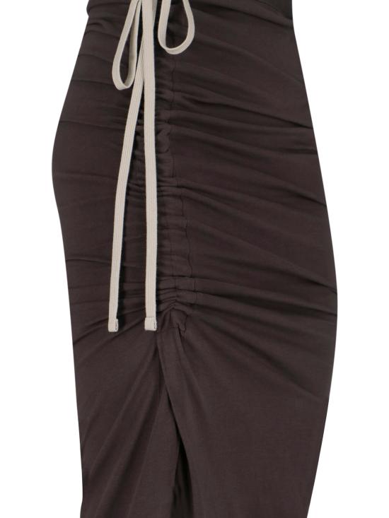 26SS 릭오웬스 몽클레어 미디 스커트 MU01F8H02 89AHD 256 Brown - RICK OWENS MONCLER