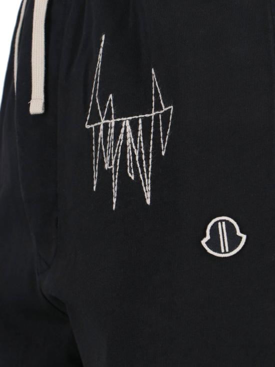 26SS 릭오웬스 몽클레어 스트레이트 팬츠 MU01F8H04 89B7R 999 Black - RICK OWENS MONCLER