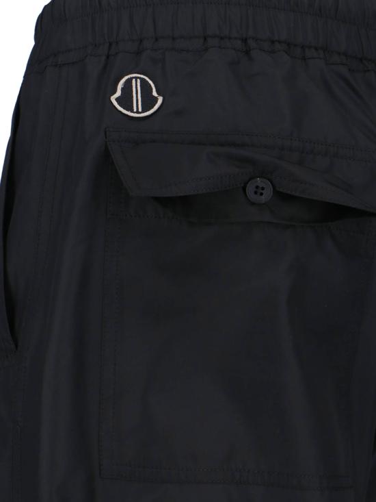 26SS 릭오웬스 몽클레어 스트레이트 팬츠 MU01F2A02 M8115 999 Black - RICK OWENS MONCLER