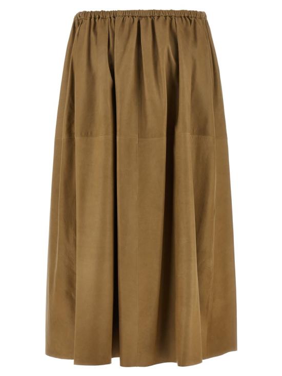 26SS 오라리 롱 스커트 A26SS03CBKHAKIBEIGE Brown - AURALEE