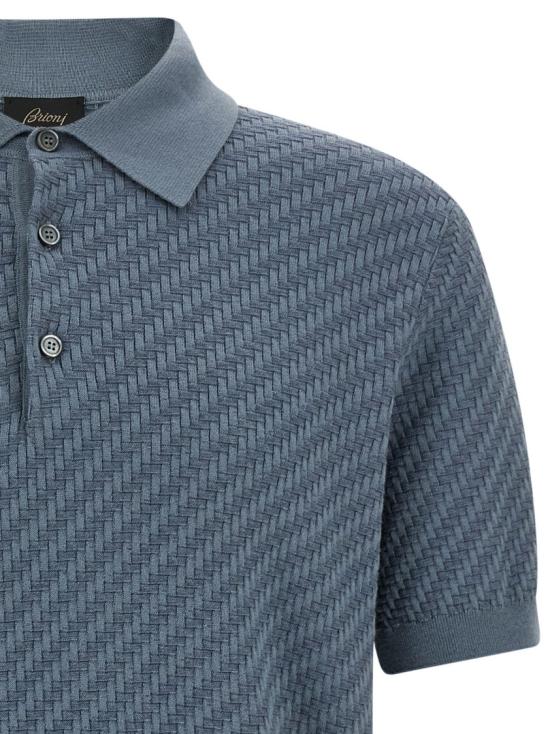 26SS 브리오니 폴로 티셔츠 UMR20OPAK224500 Grey - BRIONI
