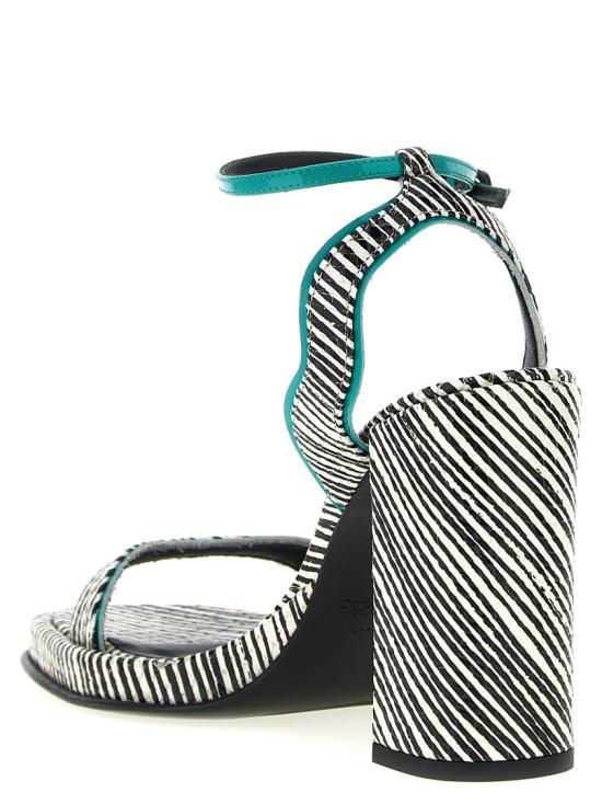  프리랜서 샌들 01M3KCBM016IBLANCNOIRTURQUOISE Grey - FREELANCE