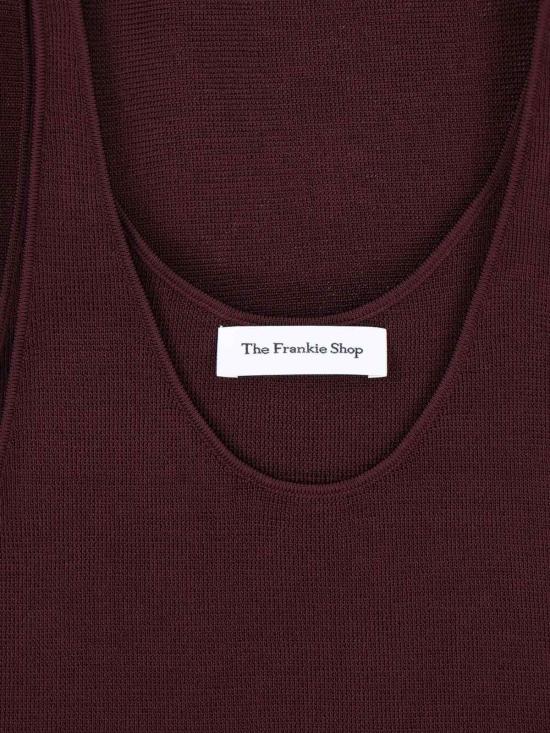 26SS 더프랭키샵 긴팔 티셔츠 RIVO KNIT TANK TOP BURGUNDY Red - THE FRANKIE SHOP