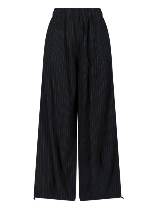 26SS 더프랭키샵 스트레이트 팬츠 OAKDALE TRACK PANTS BLACK WHITE PINSTRIPE Black