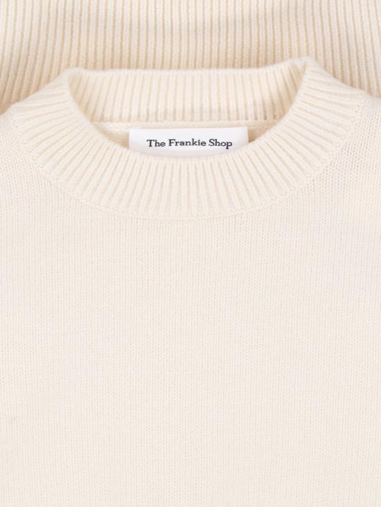 26SS 더프랭키샵 스웨터 RAFAELA PADDED KNIT SWEATER IVORY White - THE FRANKIE SHOP