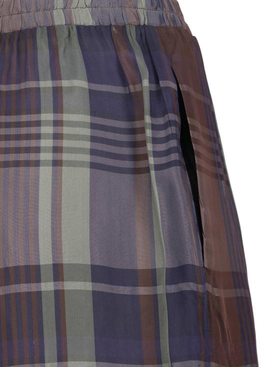 26SS 더프랭키샵 수트 팬츠 BAXTER SHEER FLUID TRACK PANTS NAVY TARTAN MultiColour - THE FRANKIE SHOP