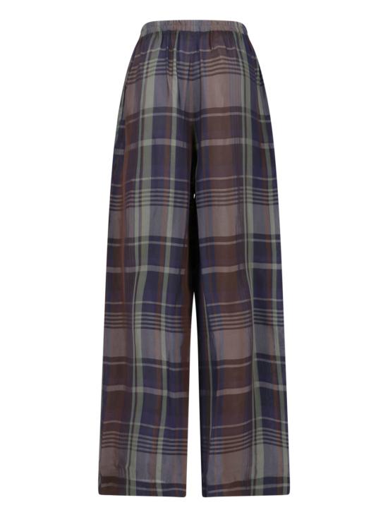 26SS 더프랭키샵 수트 팬츠 BAXTER SHEER FLUID TRACK PANTS NAVY TARTAN MultiColour - THE FRANKIE SHOP