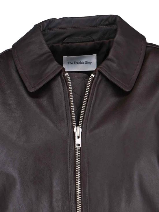 26SS 더프랭키샵 자켓 VIPER LEATHER JACKET BROWN Brown - THE FRANKIE SHOP