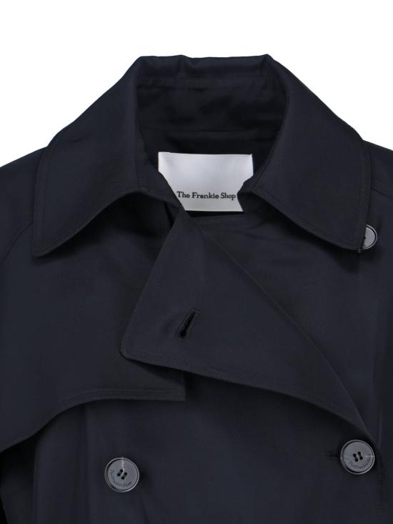 26SS 더프랭키샵 자켓 VEYRON FLUID TWILL TRENCH BLACK Black - THE FRANKIE SHOP