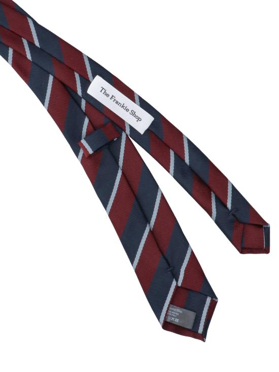 26SS 더프랭키샵 넥타이 LENE STRIPED TIE BURGUNDY Red - THE FRANKIE SHOP