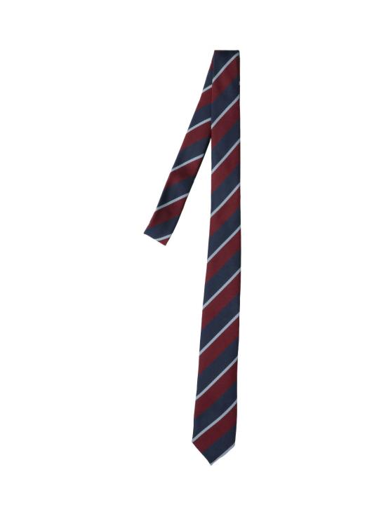 26SS 더프랭키샵 넥타이 LENE STRIPED TIE BURGUNDY Red