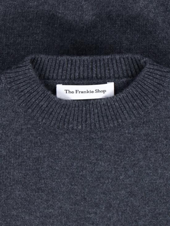 26SS 더프랭키샵 스웨터 RAFAELA PADDED KNIT SWEATER DARK GREY MELANGE Grey - THE FRANKIE SHOP