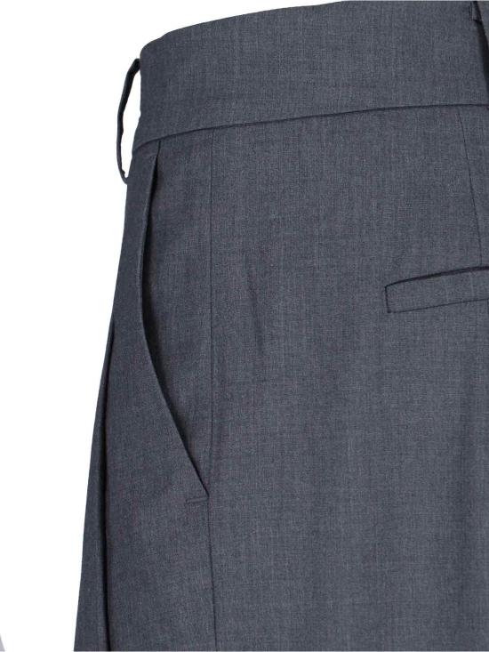 26SS 더프랭키샵 스트레이트 팬츠 GELSO PLEATED TROUSERS DARK GREY MELANGE Grey - THE FRANKIE SHOP
