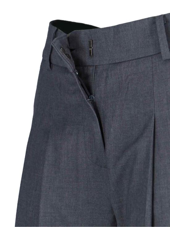 26SS 더프랭키샵 스트레이트 팬츠 GELSO PLEATED TROUSERS DARK GREY MELANGE Grey - THE FRANKIE SHOP