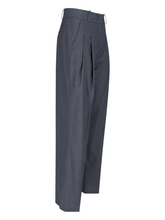 26SS 더프랭키샵 스트레이트 팬츠 GELSO PLEATED TROUSERS DARK GREY MELANGE Grey - THE FRANKIE SHOP