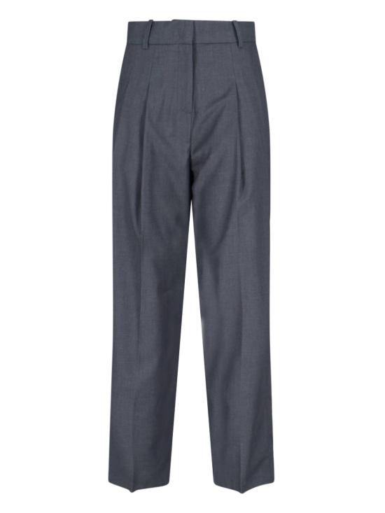 26SS 더프랭키샵 스트레이트 팬츠 GELSO PLEATED TROUSERS DARK GREY MELANGE Grey