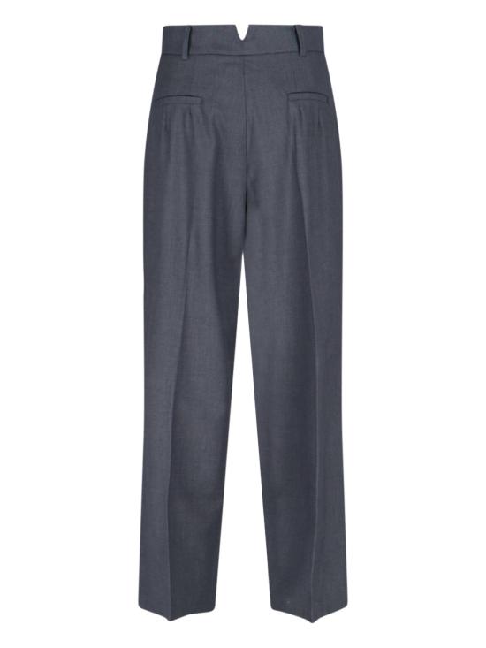 26SS 더프랭키샵 스트레이트 팬츠 GELSO PLEATED TROUSERS DARK GREY MELANGE Grey - THE FRANKIE SHOP