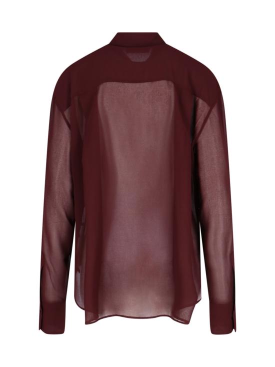 26SS 더프랭키샵 셔츠 PERI GEORGETTE SHIRT BURGUNDY Red - THE FRANKIE SHOP